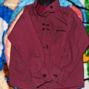 Polka Dot Button-Up Jacket
